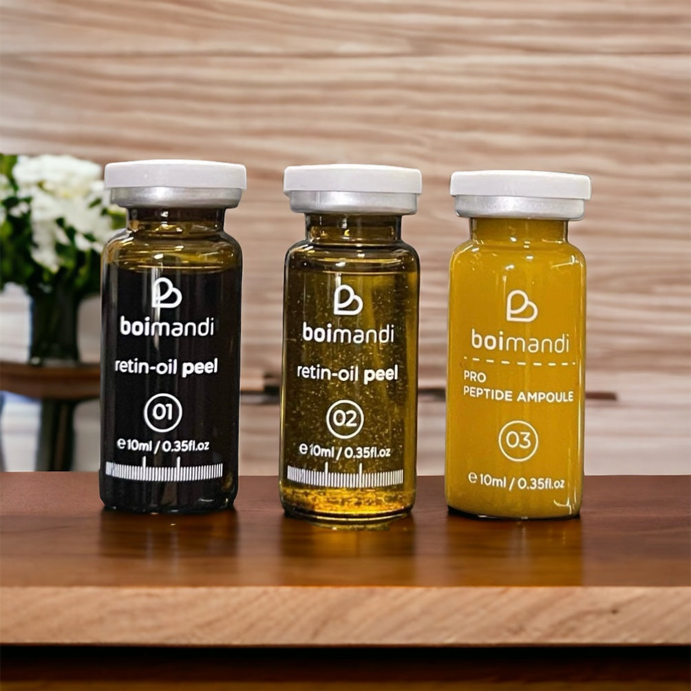 Boimandi Retin-Oil Peel Set | 3-Step Home Treatment for Skin Renewal